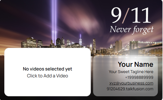 9/11 Video Email Template