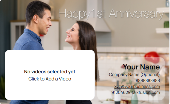 Send A Happy Anniversary Video Email With Talk Fusion