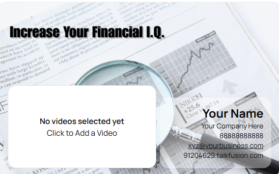 Brand Your Financial Consulting Business With Talk Fusion Video Email Service