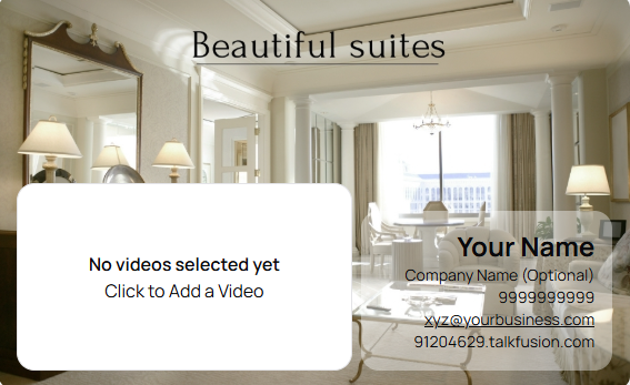 Beautiful Suites Template From Talk Fusion